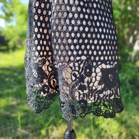 NWOT Tea & Cup Lace Knit Romper - Picture 11 of 13